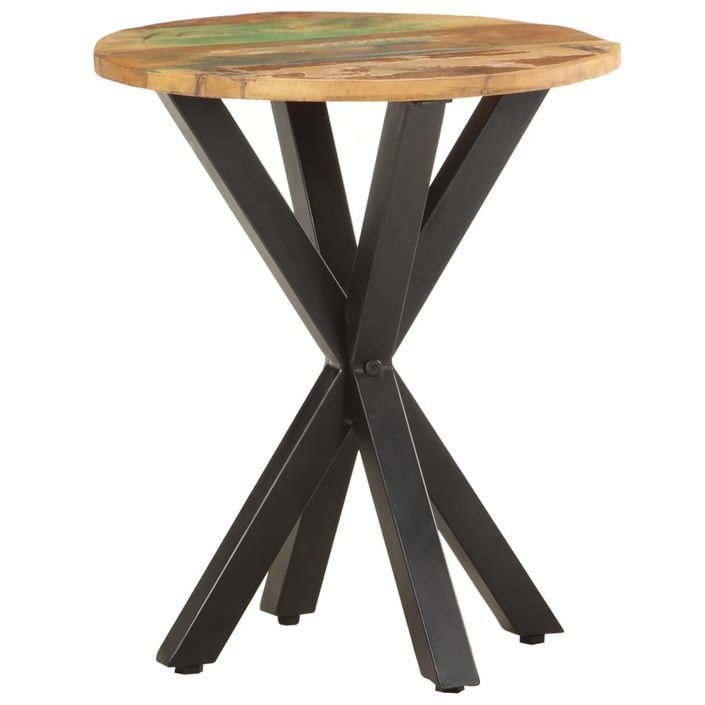 Table d'appoint 48x48x56 cm Bois de récupération massif - Photo n°9