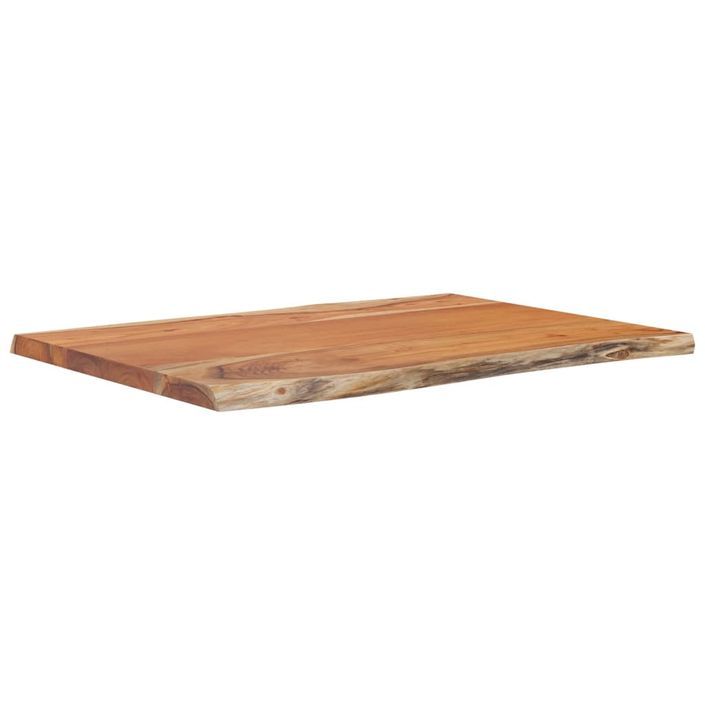 Table d'appoint 50x40x2,5cm bois massif acacia bordure assortie - Photo n°1