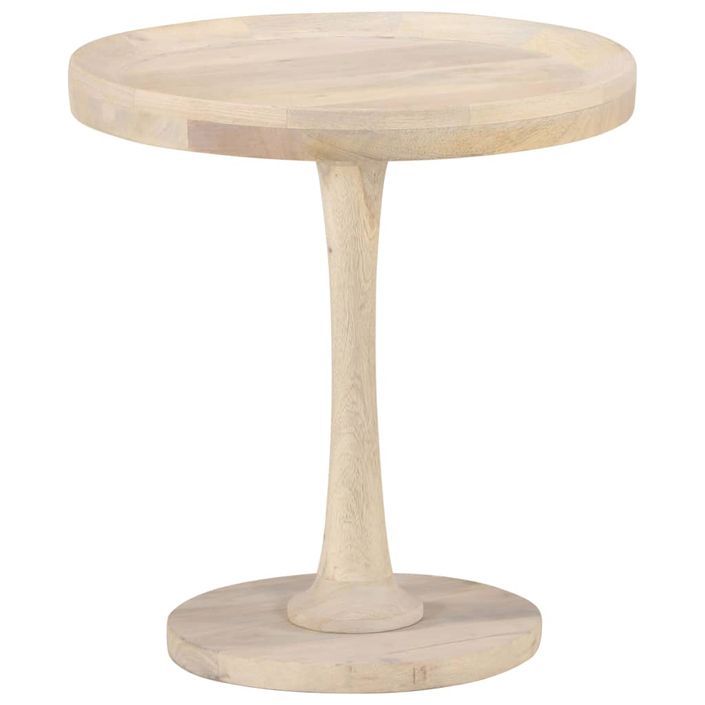 Table d'appoint Ø50x55 cm Bois de manguier massif - Photo n°5