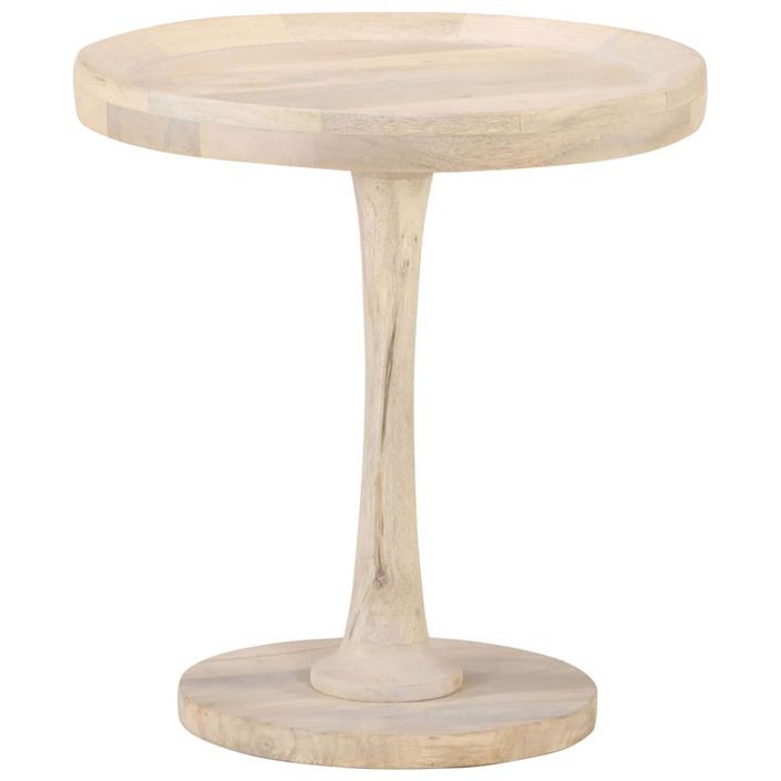 Table d'appoint Ø50x55 cm Bois de manguier massif - Photo n°6