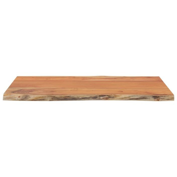 Table d'appoint 60x40x2,5cm bois massif acacia bordure assortie - Photo n°5