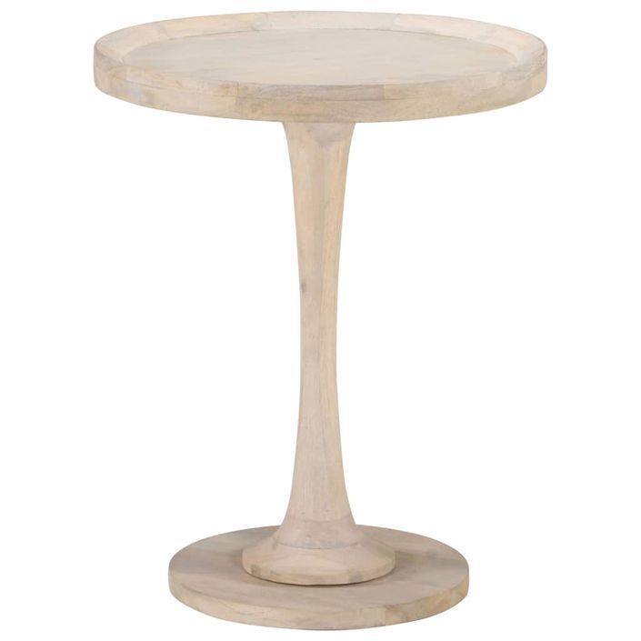 Table d'appoint Ø60x75 cm Bois de manguier massif - Photo n°6