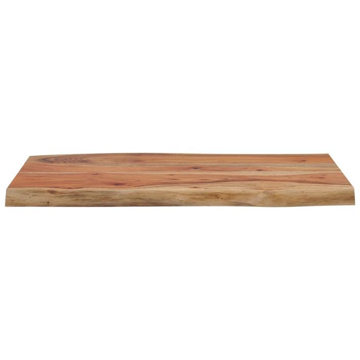Table d'appoint 70x40x2,5cm bois massif acacia bordure assortie - Photo n°5