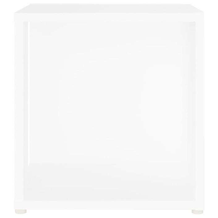 Table d'appoint Blanc 33x33x34,5 cm - Photo n°5