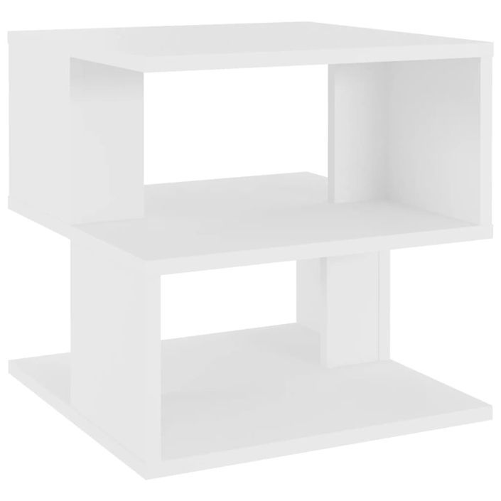 Table d'appoint Blanc 40x40x40 cm - Photo n°1