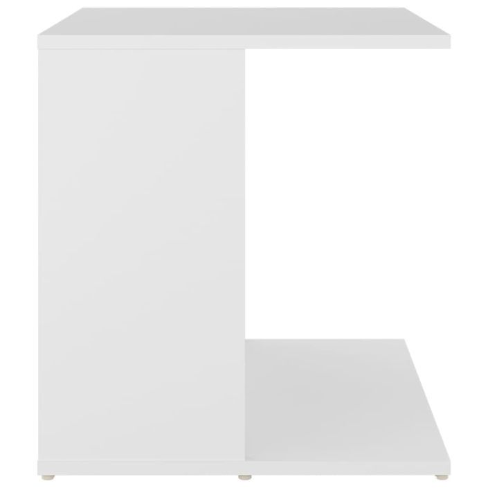 Table d'appoint Blanc 45x45x48 cm - Photo n°5