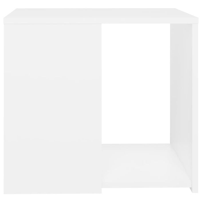 Table d'appoint Blanc 50x50x45 cm - Photo n°4