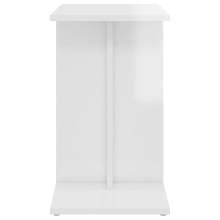 Table d'appoint Blanc brillant 50x30x50 cm - Photo n°6