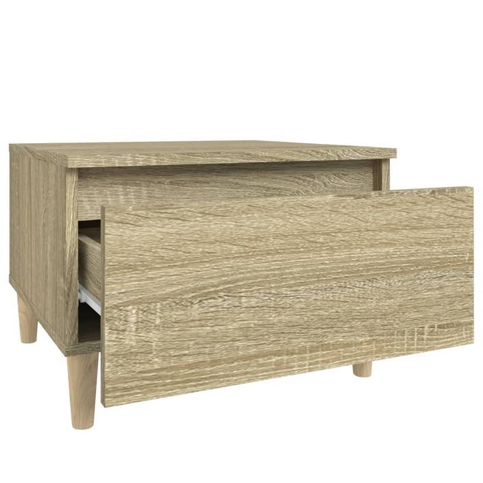 Table d'appoint Chêne sonoma 50x46x35 cm Bois d'ingénierie - Photo n°7