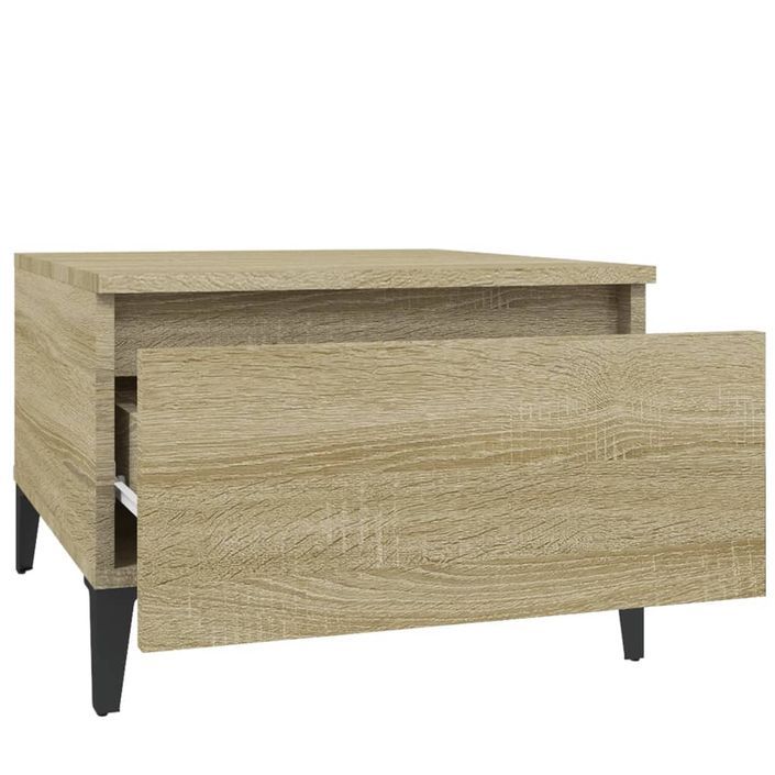 Table d'appoint Chêne sonoma 50x46x35 cm Bois d'ingénierie - Photo n°7