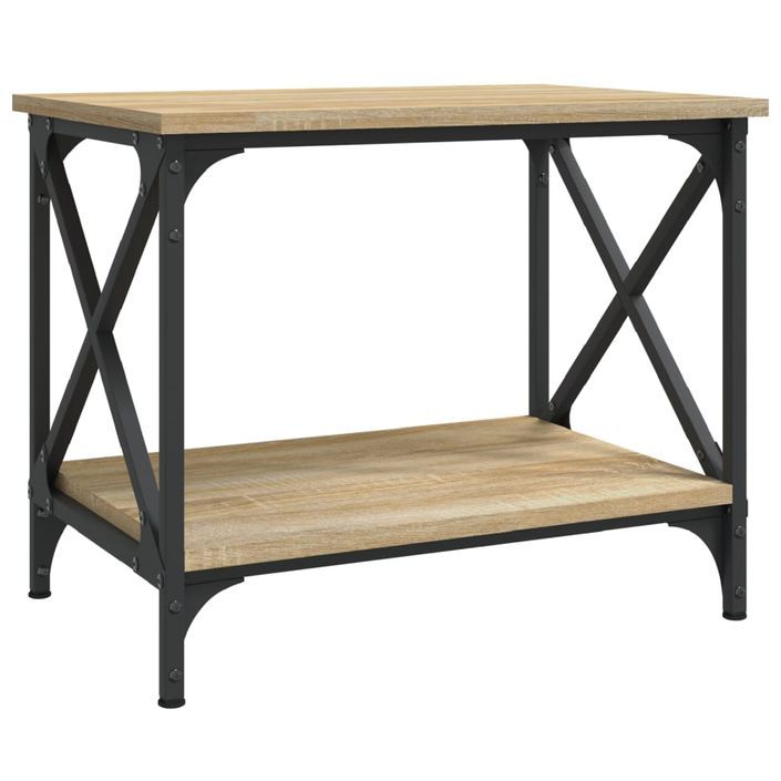 Table d'appoint Chêne sonoma 55x38x45 cm Bois d'ingénierie - Photo n°2