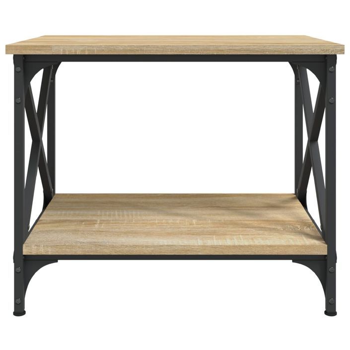 Table d'appoint Chêne sonoma 55x38x45 cm Bois d'ingénierie - Photo n°4