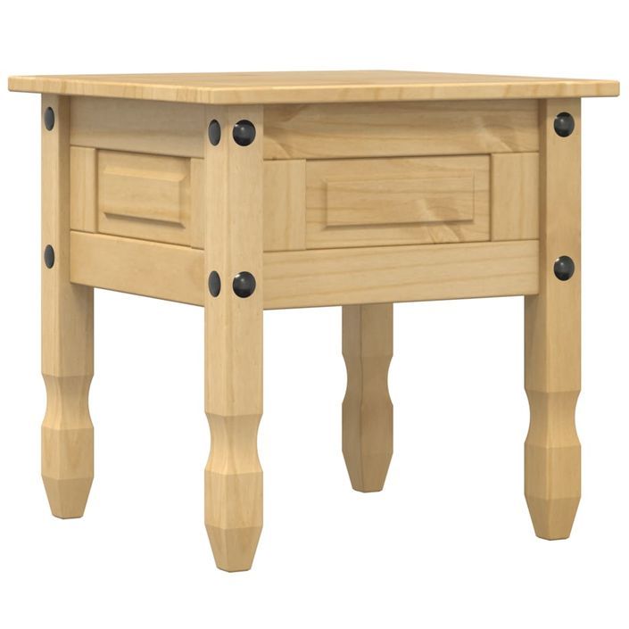 Table d'appoint Corona 50x50x50 cm bois de pin massif - Photo n°6