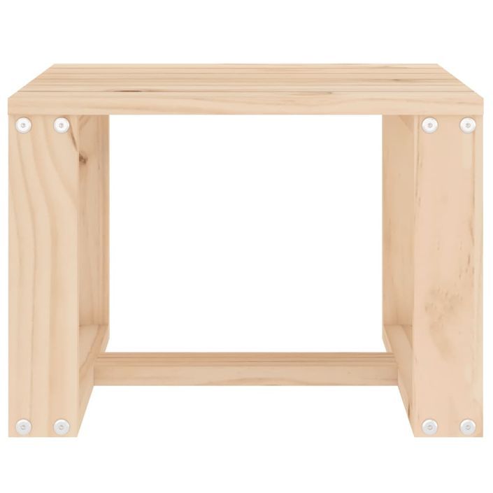 Table d'appoint de jardin 40x38x28,5 cm bois massif de pin - Photo n°3