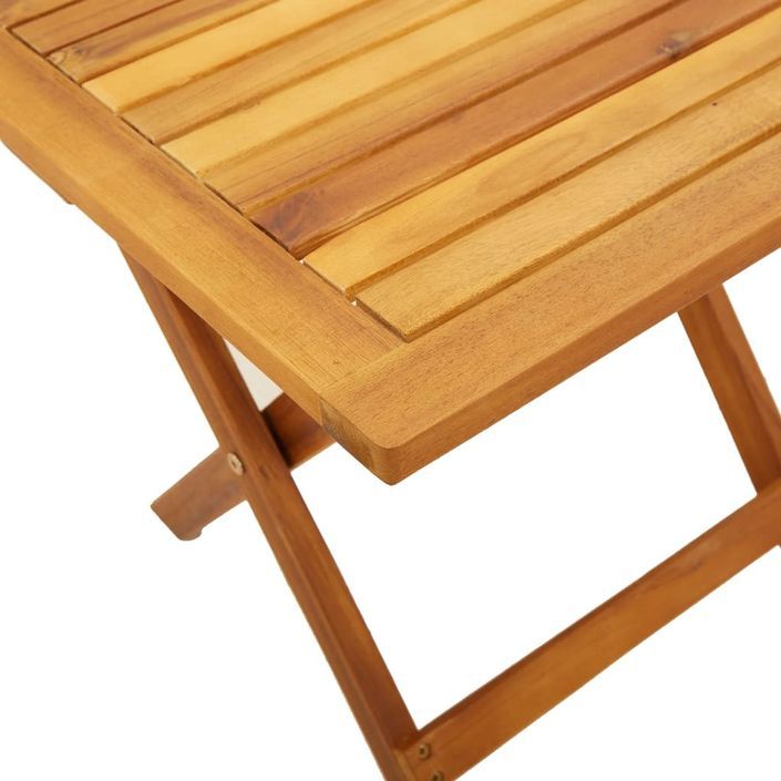 Table d’appoint de jardin 40x40x40 cm bois d'acacia massif - Photo n°6