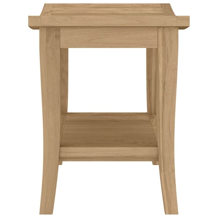 Table d'appoint de salle de bain 50x35x45cm bois de teck solide - Photo n°4