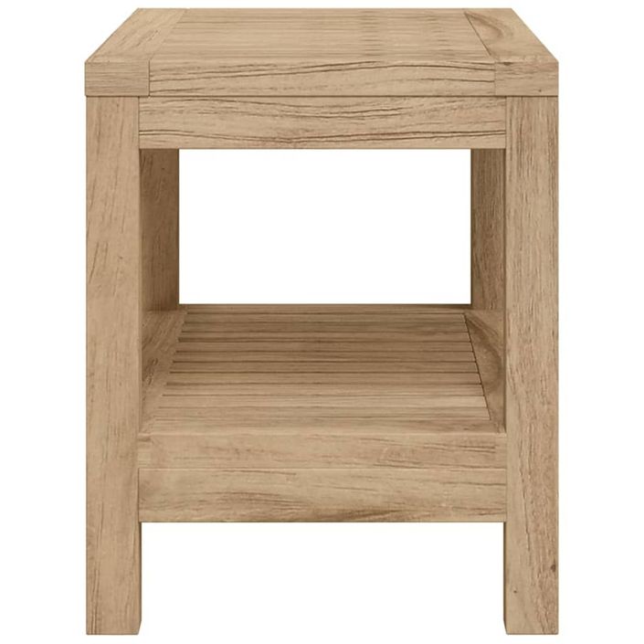 Table d'appoint de salle de bain 60x30x45cm bois de teck solide - Photo n°4