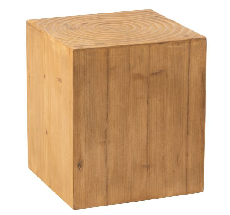 Table d'appoint en bois naturel Cecilia L 40 cm - Photo n°1