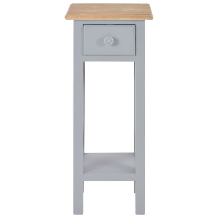 Table d'appoint Gris 27 x 27 x 65,5 cm Bois - Photo n°3