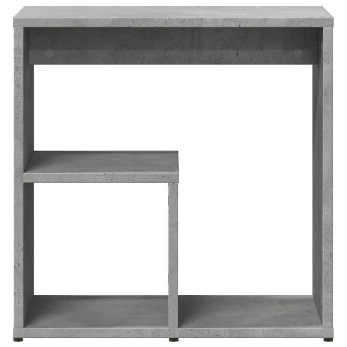 Table d'appoint Gris béton 50x30x50 cm - Photo n°5