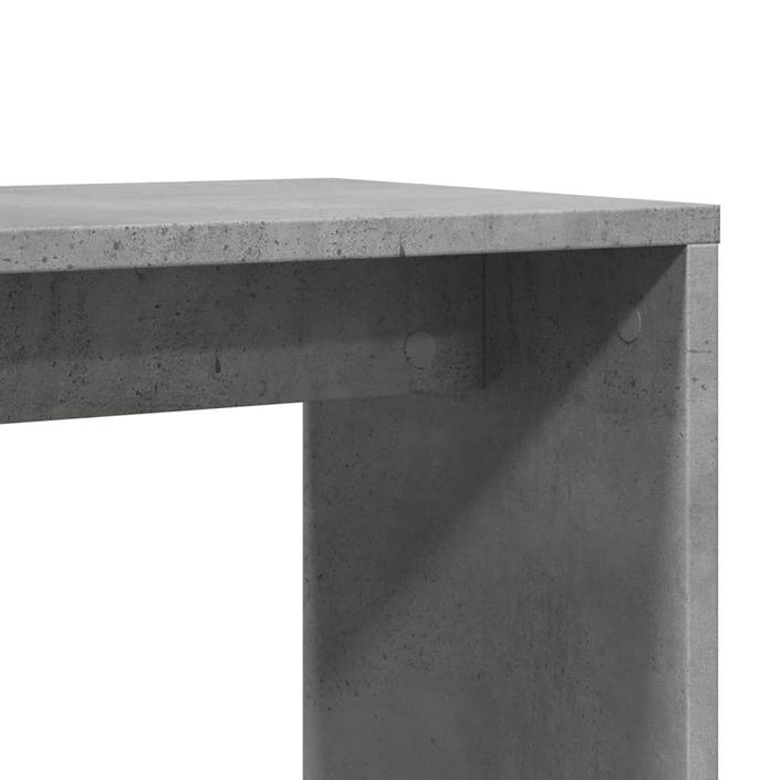 Table d'appoint Gris béton 50x30x50 cm - Photo n°8