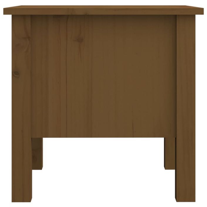 Table d'appoint Marron miel 40x40x39 cm Bois massif de pin - Photo n°8