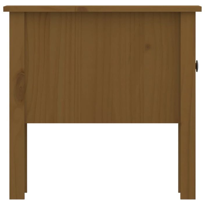 Table d'appoint Marron miel 50x50x49 cm Bois massif de pin - Photo n°8