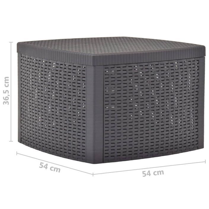 Table d'appoint Mocha 54x54x36,5 cm Plastique - Photo n°6