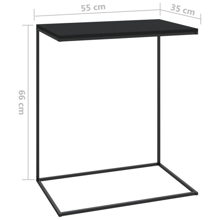 Table d'appoint Noir 55x35x66 cm 2 - Photo n°6