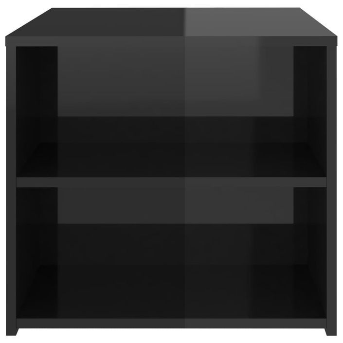 Table d'appoint Noir brillant 50x50x45 cm - Photo n°5