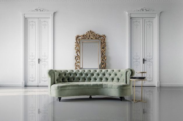 Table d'appoint ronde 2 plateaux marbre blanc et métal doré Sacha - Photo n°4