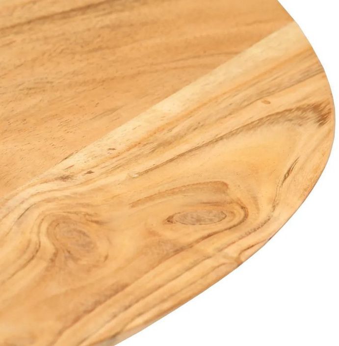 Table d'appoint ronde acacia massif clair Onjoy - Photo n°2