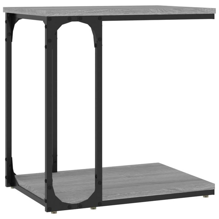 Table d'appoint Sonoma gris 50x35x52 cm Bois d'ingénierie - Photo n°2