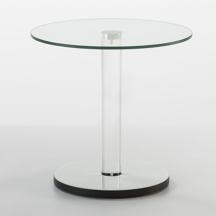 Table d'appoint verre et acrylique Mania - Photo n°1