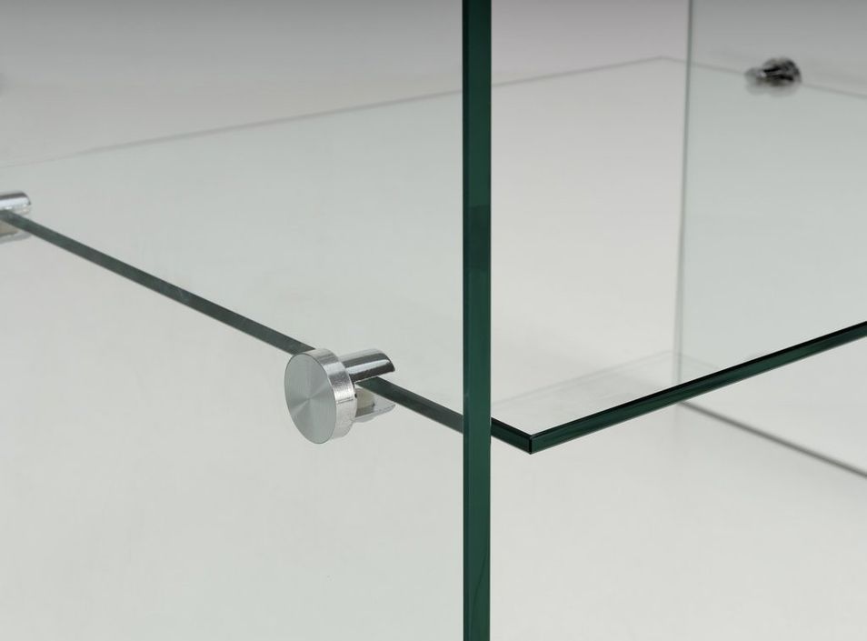 Table d'appoint verre transparent Nuca - Photo n°3