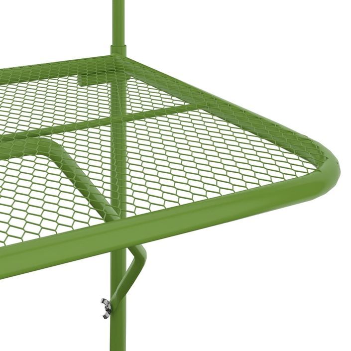 Table de balcon Vert 60x40 cm Acier - Photo n°6