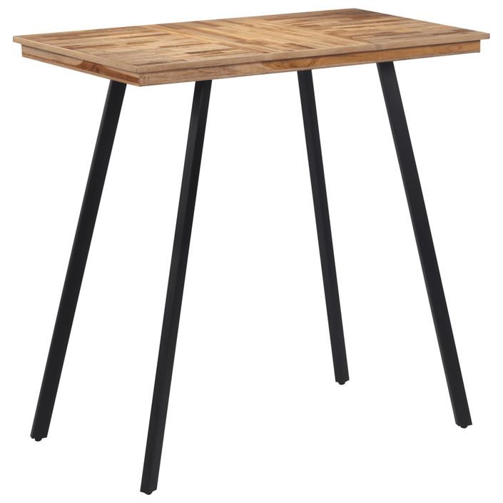 Table de bar 110x55x105 cm bois de teck solide - Photo n°1