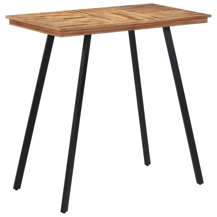 Table de bar 110x55x105 cm bois de teck solide - Photo n°8