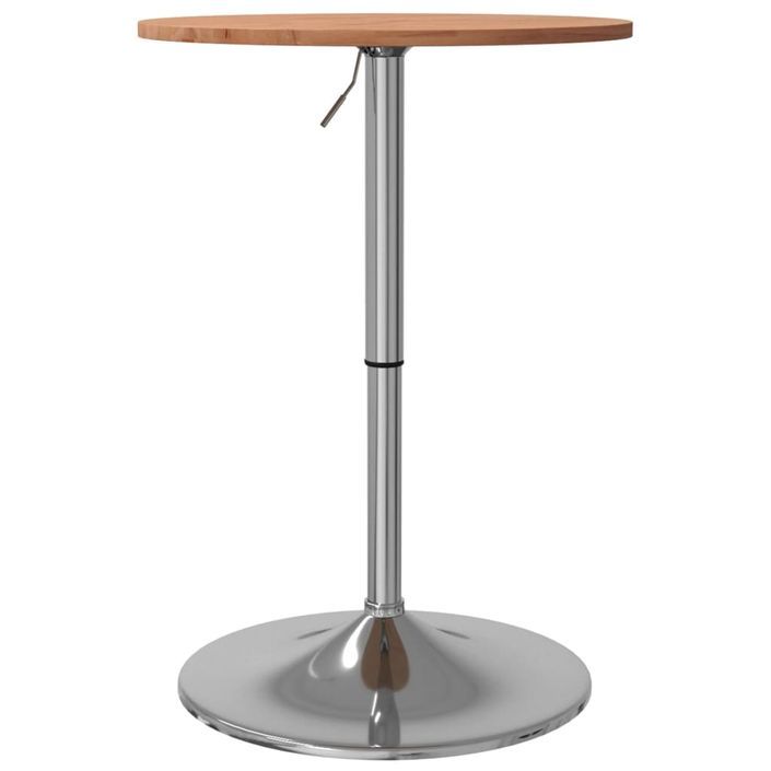 Table de bar Ø50x89,5 cm bois massif de hêtre - Photo n°7