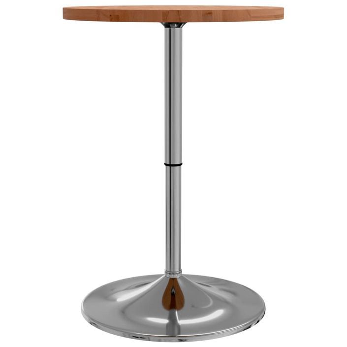 Table de bar Ø50x90,5 cm bois massif de hêtre - Photo n°6