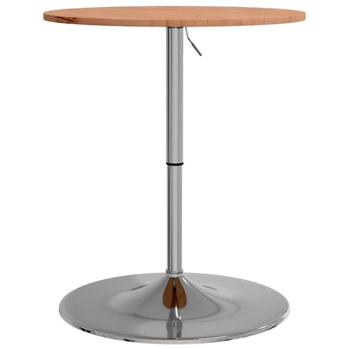 Table de bar Ø60x89,5 cm bois massif de hêtre - Photo n°2