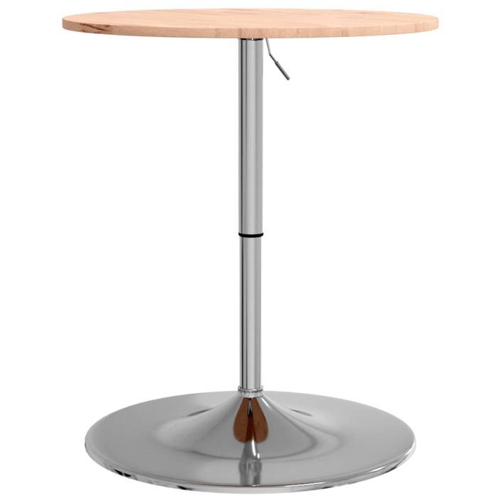 Table de bar Ø60x89,5 cm bois massif de hêtre - Photo n°2