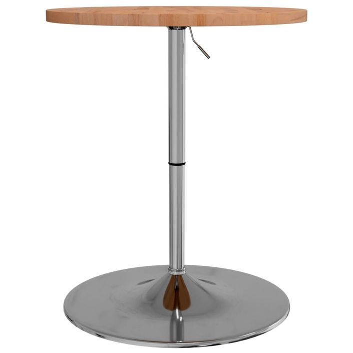 Table de bar Ø60x90,5 cm bois massif de hêtre - Photo n°5