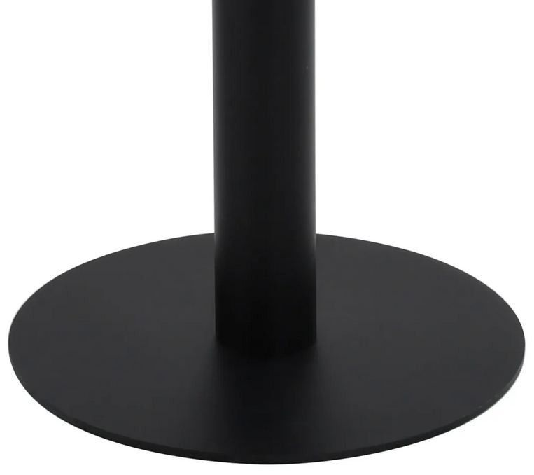 Table de bar carrée bois clair et pied métal noir Kalas 50 cm - Photo n°5