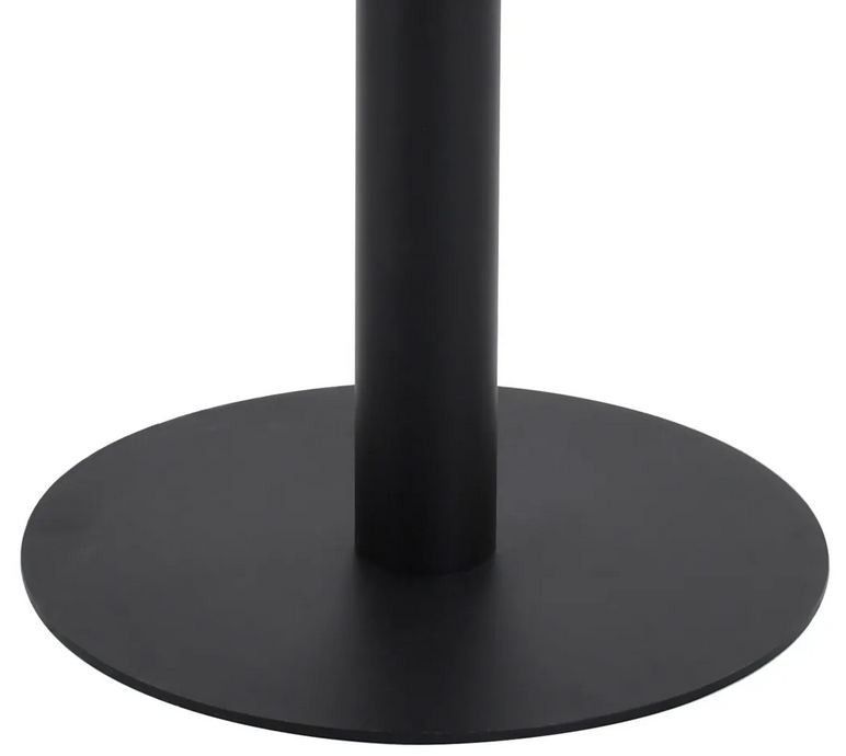 Table de bar carrée bois clair et pied métal noir Kalas 80 cm - Photo n°5