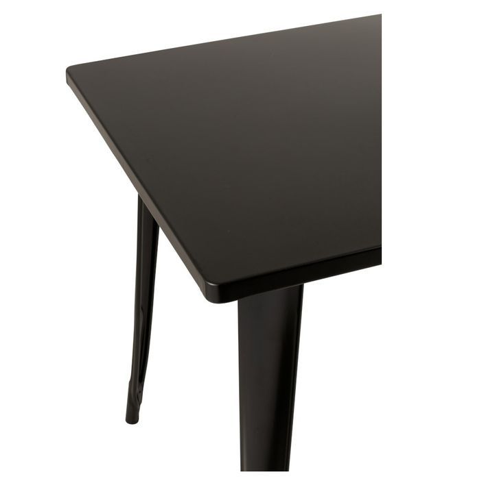 Table de bar carrée métal noir Bothara L 79 cm - Photo n°5