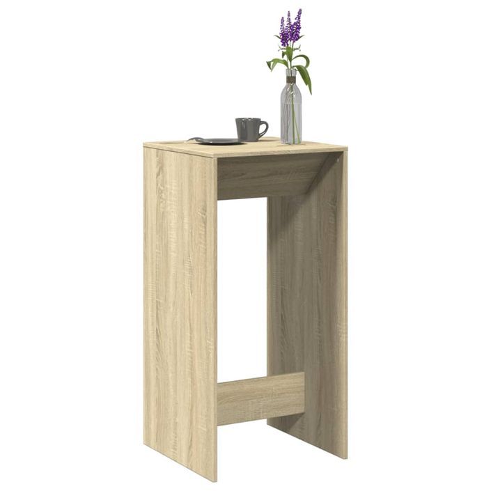 Table de bar chêne sonoma 51x50x103,5 cm bois d'ingénierie - Photo n°1