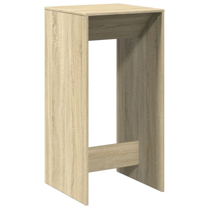 Table de bar chêne sonoma 51x50x103,5 cm bois d'ingénierie - Photo n°2