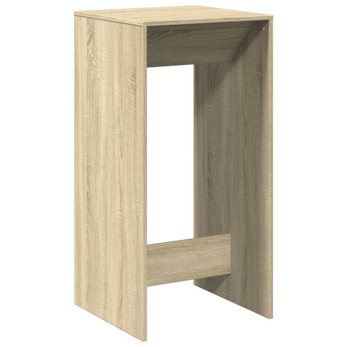 Table de bar chêne sonoma 51x50x103,5 cm bois d'ingénierie - Photo n°6