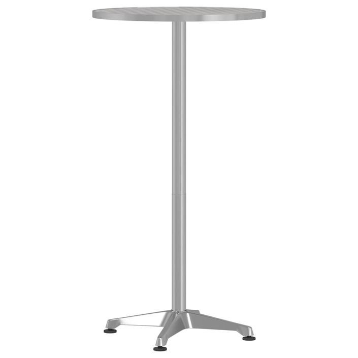 Table de bar d’extérieur réglable en hauteur aluminium - Photo n°2